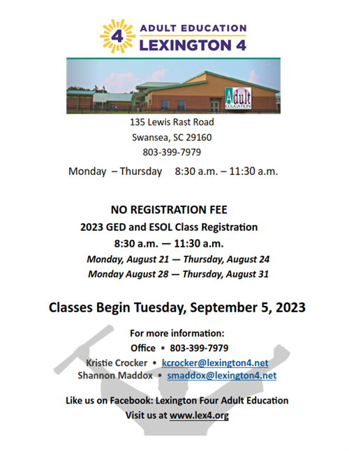 Adult Education Registration